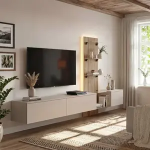 Nappali Bútor Luzz Sgce Lz Clay Grey/Coast Evoke Oak kép