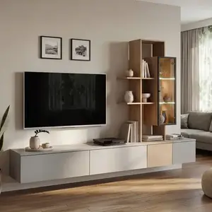 Nappali Bútor Leo Agdc Lo Arctic Grey/Cremona Oak kép
