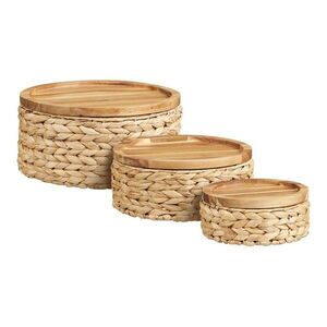 Vízijácint tárolókosár szett 3 db-os ø 30x15 cm Botofte – House Nordic kép