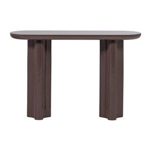 Sötétbarna fényes konzolasztal 35x120 cm Evara – WOOOD kép
