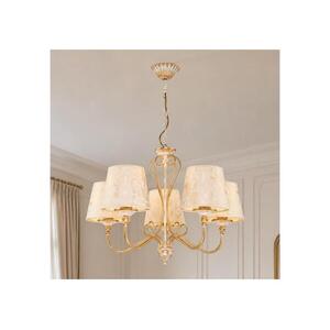 Brilagi - Láncos csillár SONIA 5xE27/15W/230V átm. 64 cm krémszínű/patina 2154 kép