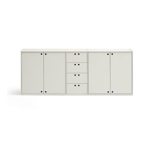 Krémszínű komód 197x80x40 cm Wally – Teulat kép