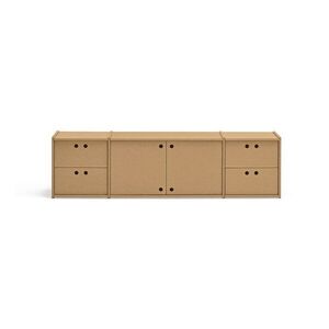 Natúr színű TV-állvány 157x42x40 cm Wally – Teulat kép
