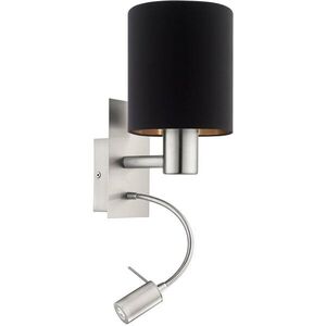 Eglo PASTERI E27, LED 1 × 40 W, 1 × 3, 5 W, fekete/réz kép
