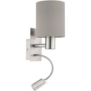 Eglo PASTERI E2, LED 1 × 40 W, 1 × 3, 5 W, szürkésbarna kép