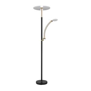 Globo 58909B - LED dimmelhető állólámpa TIRANA 40W/230V + 5, 5W fekete 58909B kép