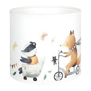 Brilagi - Univerzális búra BOBO E27 Ø 15 cm fehér/állatmintás 757427 kép