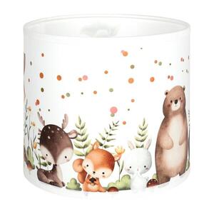 Brilagi - Univerzális BOBO E27 búra, átm. 15 cm, fehér/állatmintás 757519 kép