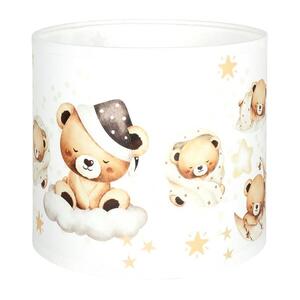 Brilagi - univerzális búra BOBO E27 átm. 15 cm fehér/mackós 757540 kép