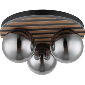 Globo 54343-3 - Mennyezeti lámpa PARSONS 3xE27/40W/230V Ø 39 cm barna/füstszínű 54343-3 kép