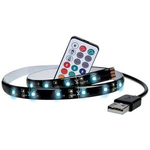 Solight LED RGB szalag TV-hez, 2x 50 cm, USB, kapcsoló, távirányító kép