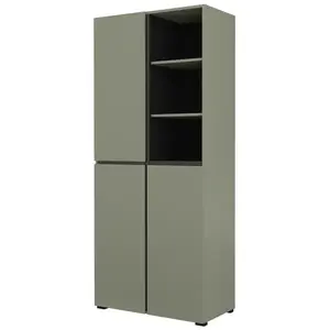 Szekrény Cross 88 Pine Green/Fekete kép