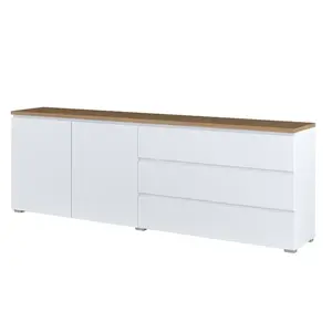 Komód 2d3s Modo 28 200cm Tölgy Mauvella/Fehér kép