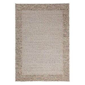 Natúr színű kézi szövésű gyapjúkeverék szőnyeg 120x170 cm Rue – Flair Rugs kép