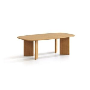 Natúr színű tölgyfa dohányzóasztal 60x120 cm Charlotte – Micadoni kép
