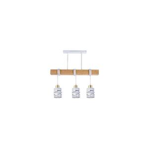 ELEN kábeles csillár 3xE27/35W/230V fehér/arany/barna ELEN PENDANT LIGHT 3WHITE WOOD kép