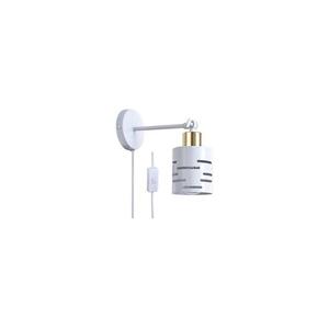 ELEN fali spotlámpa kapcsolóval 1xE27/35W/230V fehér/arany ELEN WALL LIGHT WITH CS WHITE kép