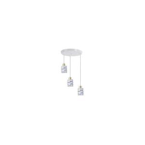 ELEN zsinóros csillár 3xE27/35W/230V, átm. 29 cm, fehér/arany ELEN 3-LIGHT ROUND PEND. WHITE kép