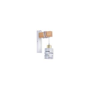 Fali lámpa ELEN 1xE27/35W/230V fehér/arany/barna ELEN WALL LIGHT WHITE WOOD kép