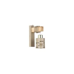 Fali lámpa ELEN 1xE27/35W/230V bézs/arany/barna ELEN WALL LIGHT BEIGE WOOD kép