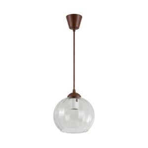 Brilagi - LED függeszték kábellel RETRO GLASS 1xE27/60W/230V átm. 25 cm barna/átlátszó NSTK7491+TK8611A kép