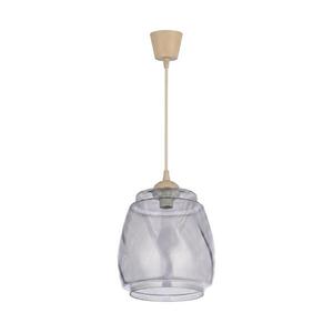 Brilagi - LED csillár kábelen R GLASS 1xE27/60W/230V átm. 26 cm bézs/füstszürke NSTK7417+TK8619A kép