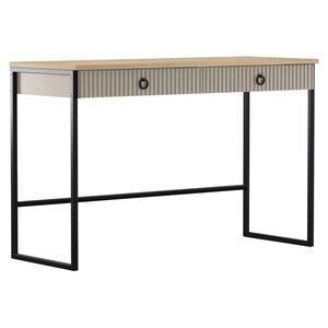 Konzolasztal 118 cm, szürkésbarna, tölgy - CHÂTELET - Butopêa kép