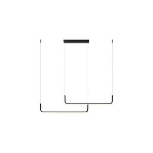 Light Prestige LED csillár kábellel MALAWI 2xLED/20W/230V 3000/4000/6000K fekete LP-1015/2P basic kép