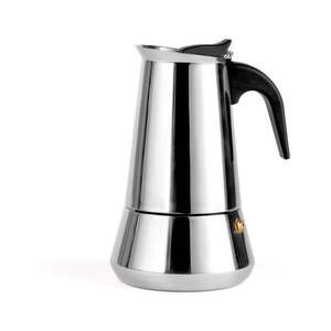 Ezüstszínű rozsdamentes acél kotyogós kávéfőző 400 ml Trevi – Leopold Vienna kép