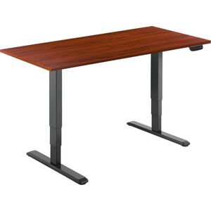 AlzaErgo Table ET1 NewGen, fekete + asztallap, 120×80 cm laminált gesztenye kép