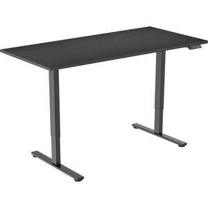 AlzaErgo Table ET2 Core - fekete + asztallap, 120 × 80 cm, laminált - fekete kép
