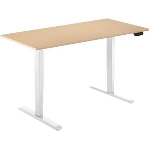 AlzaErgo Table ET1 NewGen, fehér + asztallap, 120×80 cm, laminált nyírfa kép