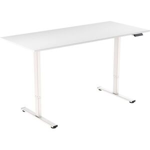 AlzaErgo Table ET2 Core fehér + 140 × 80 cm laminált fehér asztallap kép