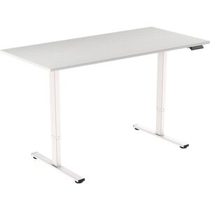 AlzaErgo Table ET2 Core - fehér + asztallap, 120 × 80 cm, laminált - fehér tölgy kép