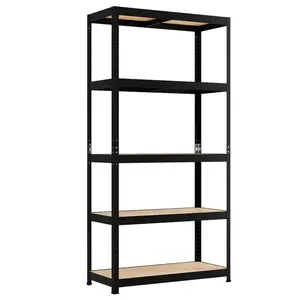 Fém tároló állványok 175 fekete 180x90x40 - 5 polccal/175 kg kép