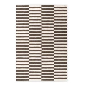 Fehér-barna kétoldalas-kézi szövésű gyapjú szőnyeg 200x300 cm Vika – Hanse Home kép