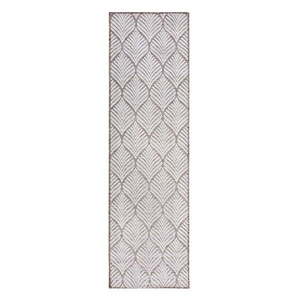 Elefántcsont színű kültéri-beltéri szőnyeg 66x230 cm Elm Leaf – Flair Rugs kép