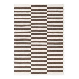 Fehér-barna kétoldalas-kézi szövésű gyapjú szőnyeg 120x180 cm Vika – Hanse Home kép