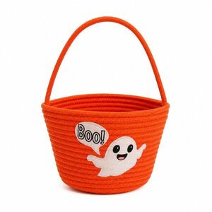 TRICK OR TREAT kosár Ø 20 cm , szellem kép