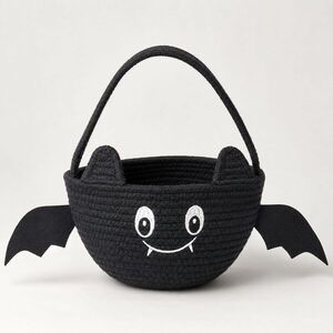 TRICK OR TREAT kosár Ø 20 cm , denevér kép