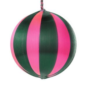 HANG ON karácsonyfadísz Ø8cm, zöld/pink kép
