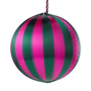 HANG ON karácsonyfadísz Ø8cm, zöld/pink kép