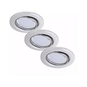 Briloner 7221-039 - KÉSZLET 3x LED Fürdőszobai lámpa 1xGU10/3W/230V ezüst 7221-039 kép