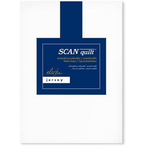 SCANquilt JERSEY ELASTIC LYCRA lepedő, fehér, 90×200 cm kép