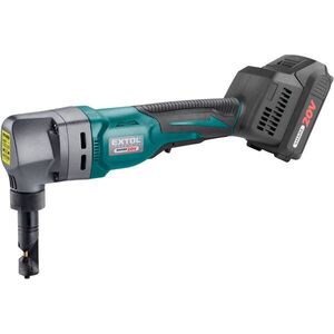 EXTOL PREMIUM lemezlyukasztó, AKU SHARE20V 8791830 (1 × 2 Ah) kép