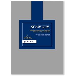 SCANquilt JERSEY ELASTIC LYCRA lepedő, középszürke, 200×220 cm kép