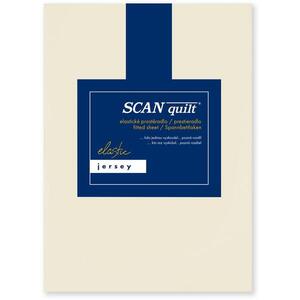 SCANquilt JERSEY ELASTIC LYCRA lepedő, natúr, 90×200 cm kép