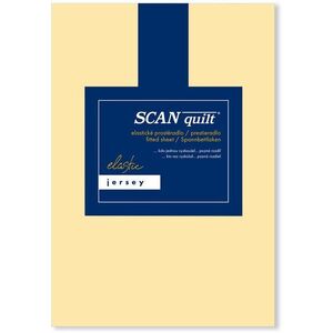 SCANquilt JERSEY ELASTIC LYCRA lepedő, banánsárga, 160×200 cm kép