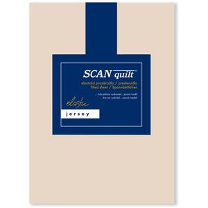SCANquilt JERSEY ELASTIC LYCRA lepedő, bézs, 90×200 cm kép