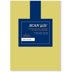 SCANquilt JERSEY ELASTIC LYCRA lepedő, sárgászöld, 160×200 cm kép
